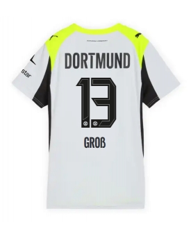 Billige Fotballdrakt Borussia Dortmund Pascal Gross #13 Replika Bortedrakt Dame 2025-26 Kortermet Billige Fotballdrakt Borussia Dortmund Pascal Gross #13 Replika Bortedrakt Dame 2025-26 Kortermet